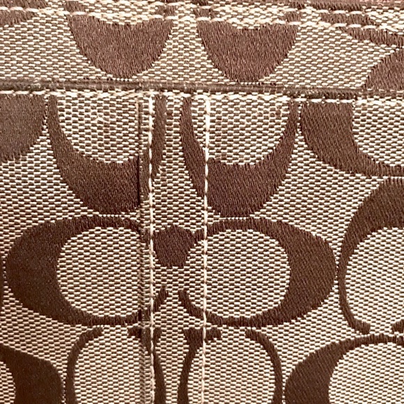 Coach Rare 41054 Hampton Nancy Zebra Signature Swingpack Stripe - Picture 9 of 14